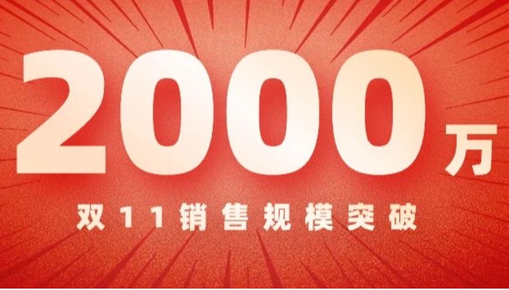 2000萬！儀表“雙11”再突破